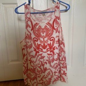 Lucky Brand Embroidered Tank Top